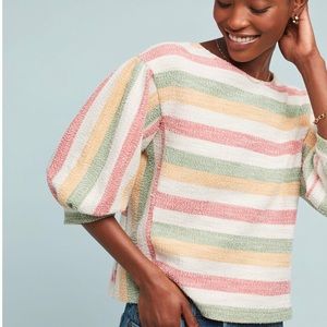 Anthropologie abeline striped top
